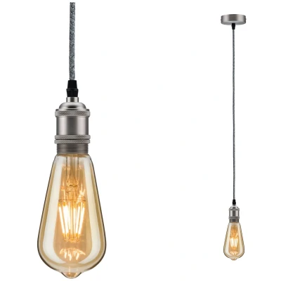 Afbeelding van Paulmann Eldar 50385 Hanglamp LED E27 Grijs, Nikkel