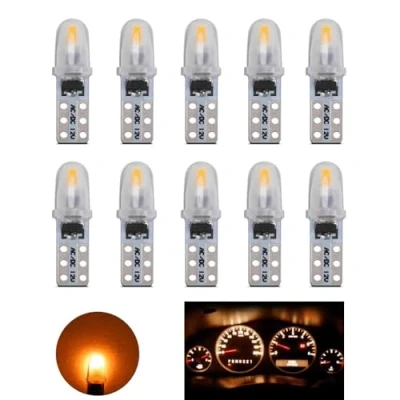 Afbeelding van YOUNLEN T5 LED lampen 2721 27 37 286 PC74 reservelamp voor dashboardverlichting, 12 V, 0,6 W, 40 lm, 3014, 10 stuks
