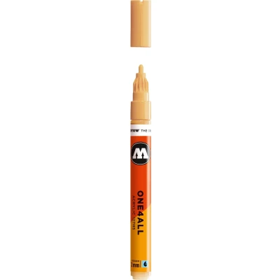 Afbeelding van Molotow ONE4ALL 2mm Acryl Marker Beige Pastel Geschikt voor vele oppervlaktes zoals canvas, hout, steen, keramiek, plastic, glas, papier, leer...