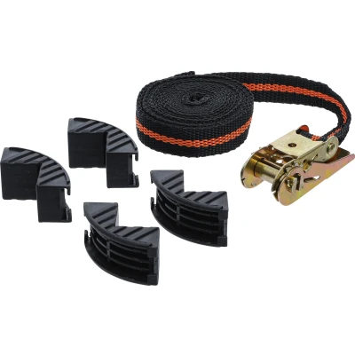 Afbeelding van BGS Ratel spanband met 4 beschermbekken 25 mm x 5 meter