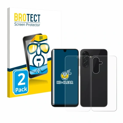 Afbeelding van BROTECT Screenprotector voor Samsung Galaxy A26 5G (Voor+Achter) Folie Beschermfolie transparant (2 Stuks)