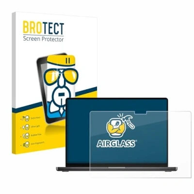 Afbeelding van BROTECT Screenprotector voor Apple MacBook Pro 14&quot; M3 (2023) Folie Beschermfolie Beschermglas transparant