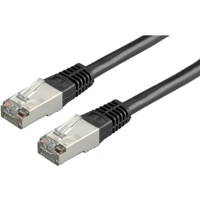 Afbeelding van Netwerkkabel Cat5e S/FTP 0.5 meter (100% koper, Zwart)