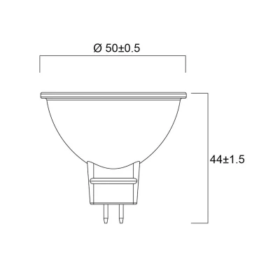 Afbeelding van Sylvania LED reflectorlamp GU5.3 6W 3.000K 36 600lm