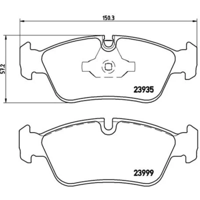 Afbeelding van Brembo Remblokset P 06 035