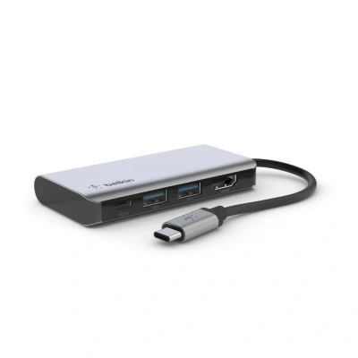 Afbeelding van Belkin AVC006btSGY CONNECT USB C 4 in 1 Multiport Adapter