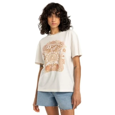 Afbeelding van Billabong Tshirt print, Dames, Maat: XS, Beige