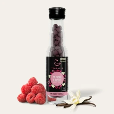 Afbeelding van TEABALLS Zoete liefde thee met vanille en framboos uit plantenextracten instant poeder cadeauset geeft 30 75 kopjes koude ijsthee &amp; hete vruchtenthee zonder suiker