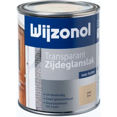 Afbeelding van Wijzonol Transparant Zijdeglanslak Lak 750 ml 3155 Whitewash