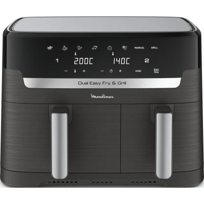 Afbeelding van Moulinex Dual Easy Fry EZ905B20 Dubbele Heteluchtfriteuse 8,3L