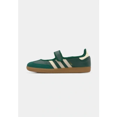 Afbeelding van ADIDAS ORIGINALS Ballerina met riempjes &#039;Samba&#039; smaragd / wit