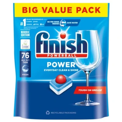 Afbeelding van Finish Power Vaatwastabletten 76 stuks Regular