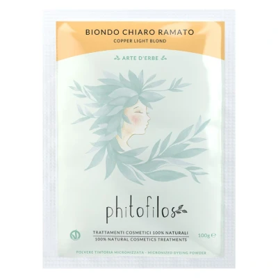 Afbeelding van Phitofilos biologische haar henna verf ROOD Nr 1 goud koper tinten 100gr