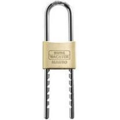 Afbeelding van Massief messing hangslot BURG WACHTER 400 E HB 50 Flex SB mm, grote verstelbare beugel, dubbele vergrendeling