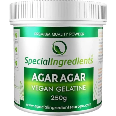 Afbeelding van Special Ingredients Agar Agar, Plantaardige Gelatine Vervanger, Vegan Geleermiddel en Verdikkingsmiddel voor Moleculaire Gastronomie, Superieure Kwaliteit 250 gram