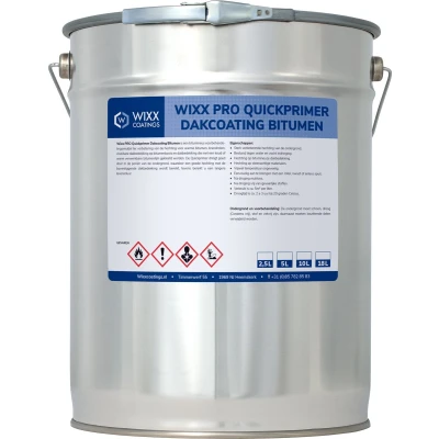 Afbeelding van Wixx PRO Quickprimer Dakcoating Bitumen 2.5L Zwart