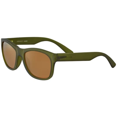 Afbeelding van Serengeti Chandler SS557002 Rubberised Khaki Polarized Drivers Gold