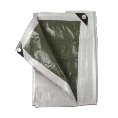 Afbeelding van Talen Tools Dekzeil 140gr/m2 6 x 10 m, grijs/groen