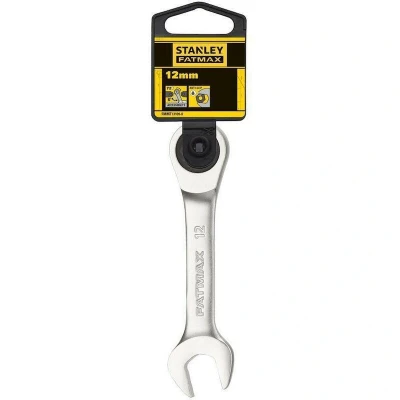 Afbeelding van Stanley handgereedschap FATMAX Stubby Ringsteeksleutel met ratel 12mm FMMT13109 0