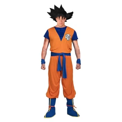 Afbeelding van FUNIDELIA Goku kostuum Dragon Ball voor mannen Maat: M Oranje