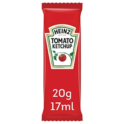 Afbeelding van Heinz Tomato Ketchup Classic tomatenketchup in portiezak 100 x 17 ml