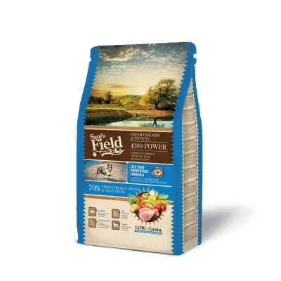 Afbeelding van Sam&#039;s Field 4300 Power Kip&amp;Aardappel Hondenvoer 2.5 kg