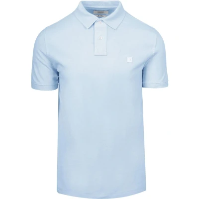 Afbeelding van King Essentials The Rene Poloshirt Lichtblauw maat S heren met Modern fit Pasvorm Katoen