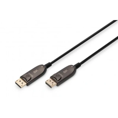 Afbeelding van DIGITUS DisplayPort AOC Hybrid Glasfaserkabel UDH 8K 15m