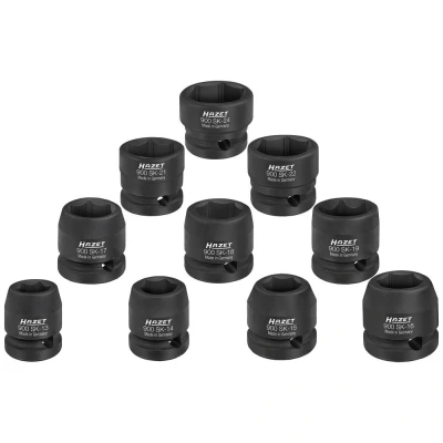 Afbeelding van Hazet 900SK/10 Dopsleutelinzetset Vierkant, 1/2 (12.5 mm) 10 delig