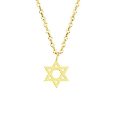 Afbeelding van Ketting met hanger Davidster zilverkleur.