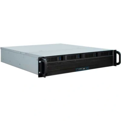 Afbeelding van Inter Tech 2U 2404L S ATA Rack Zwart, Grijs