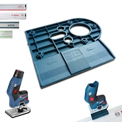 Afbeelding van Professionele geleiderailadapter voor Bosch GKF 12V 8 Makita/Bosch/Festool/Mafell geleiderail bovenfrees randfrees adapter
