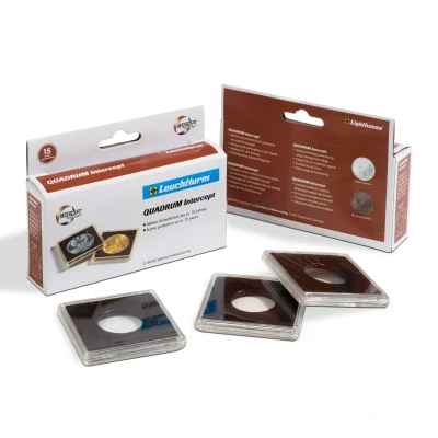Afbeelding van Muntcapsules, Vierkant Inwendig Ø 35 mm. INTERCEPT QUADRUM per 6 st.