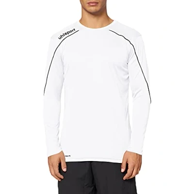 Afbeelding van Uhlsport Stream 22 Voetbalshirt Lange Mouw Heren Wit / Zwart Maat: 2XL
