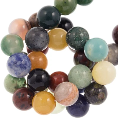 Afbeelding van Kralenmix Natuursteen (10 mm) Mixed Stones (38 Stuks)