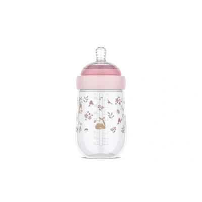Afbeelding van Mepal Mio babyfles 240 ml Anti koliek Spiraalontwerp voorkomt verstopping Soliconen van medische kwaliteit Fairy Garden