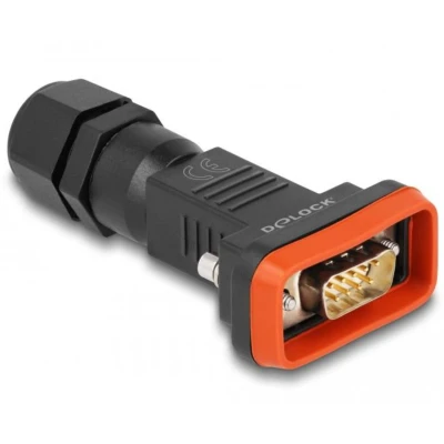 Afbeelding van Delock D Sub 9 Pin Stecker mit Gehäuse IP67 wasserfest