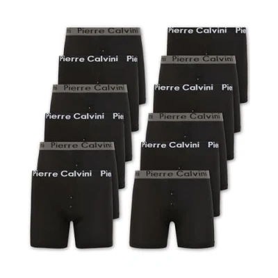 Afbeelding van Pierre Calvini (Set van 6/12 Boxershorts voor heren met elastische tailleband knoopsluiting in stretch fit ontwerp Ademend herenondergoed geschikt elke gelegenheid