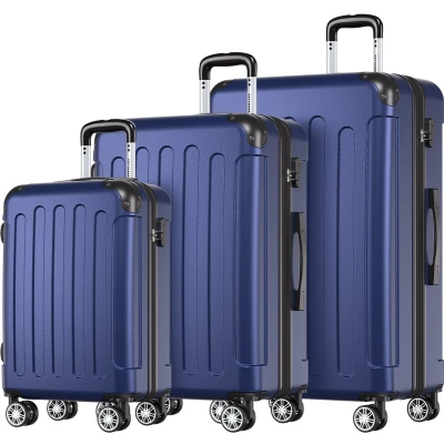 Afbeelding van TRVLMORE Kofferset 3 Delig Complete Reiskoffer set 38L Handbagage + 70L en 110L Ruimbagage Donkerblauw