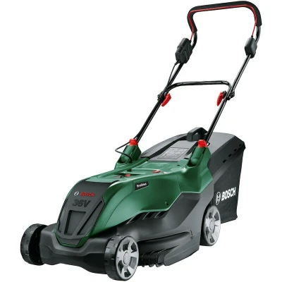 Afbeelding van Bosch Groen Accu Grasmaaier AdvancedRotak 36V 40 650 2x 4,0 Ah accu&quot;;s + AL 20 lader en opvouwbare opvangbak 06008B9F02