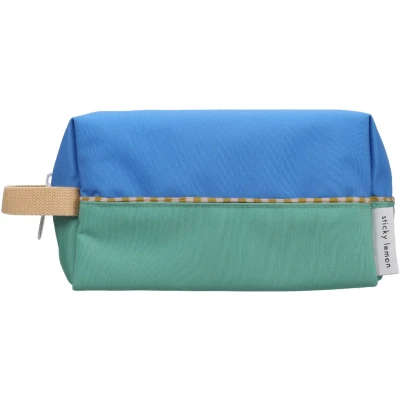 Afbeelding van Sticky Lemon toiletry bag wonders colourblocking radar blue + aquatic green