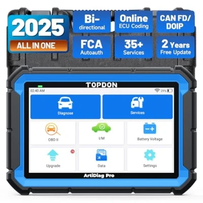 Afbeelding van TOPDON Diagnoseapparaat Auto ArtiDiag Pro, online codering en bidirectionele bediening, volledige systeemdiagnose op OE niveau, 31+ servicefuncties, 2 jaar gratis update