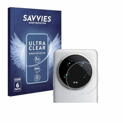 Afbeelding van Savvies Screenprotector voor Xiaomi 14 Ultra (ALLEEN Camera Lens) Folie Beschermfolie transparant (6 Stuks)