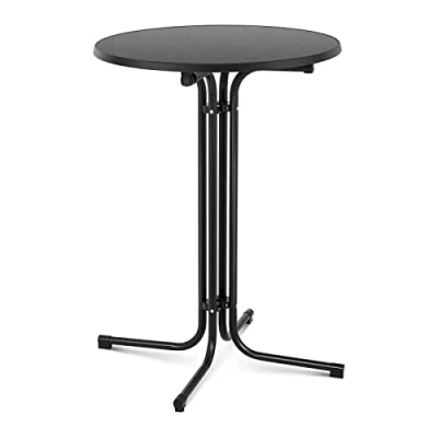 Afbeelding van Royal Catering Hoge bartafel Ø 80 cm vouwbaar zwart
