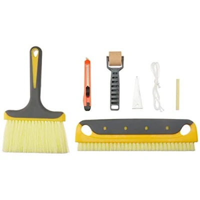 Afbeelding van Amazon Basics Set voor behang met borstels zachte handgreep, 7 delig