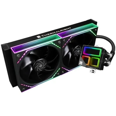 Afbeelding van Thermalright Frozen Infinity 240 BLACK CPU waterkoeler, Aio koeler, dubbele TL M12 PWM ventilator, Mirror voor AMD/AM4/AM5, Intel LGA1851/1700/1150/1151/2011