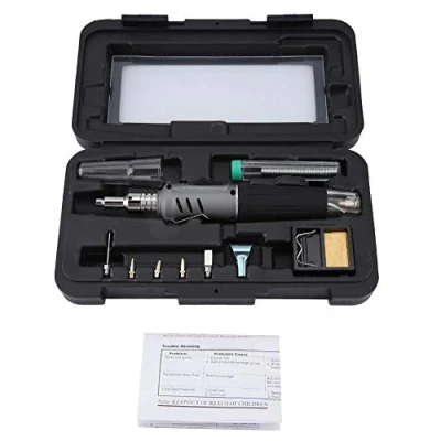 Afbeelding van MAGT HS 1115K 10 in 1 butaangasoldeerbout, transparante staart, draagbare, draadloze lasbrander kit