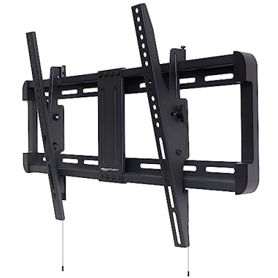 Afbeelding van Amazon Basics Tv muurbeugel, buigbaar, horizontale zuil installatie, voor tv&#039;s van 32 tot 86 inch, 81,2 218 cm, zwart