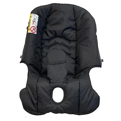 Afbeelding van Brogtorl Kinderwagen Veranderende Wasset, Vervangend Zitkussen Compatibel met Doona Baby Auto Seat Kinderwagens, 600D Textiel (Zwart)