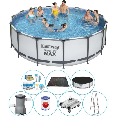 Afbeelding van Bestway Steel Pro MAX Rond 457x122 cm Zwembad Inclusief Accessoires